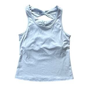 Freely Open Back Pale Blue Athletic Tank Top Small